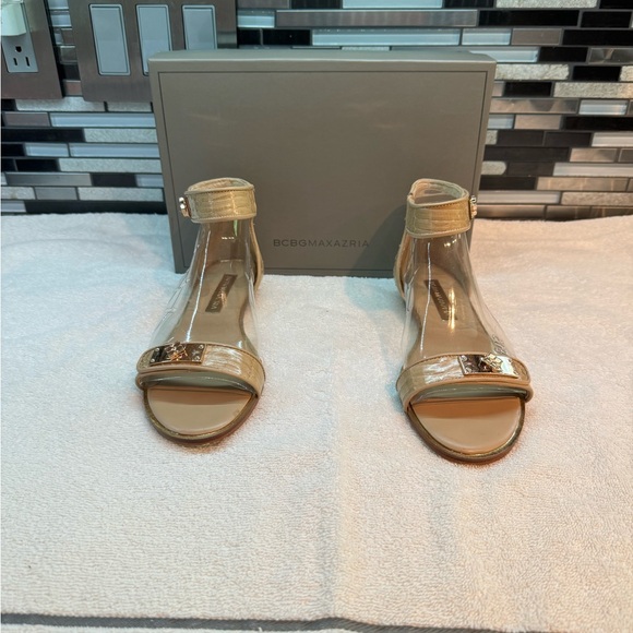 BCBG ankle strap low wedge sandal - Picture 2 of 6